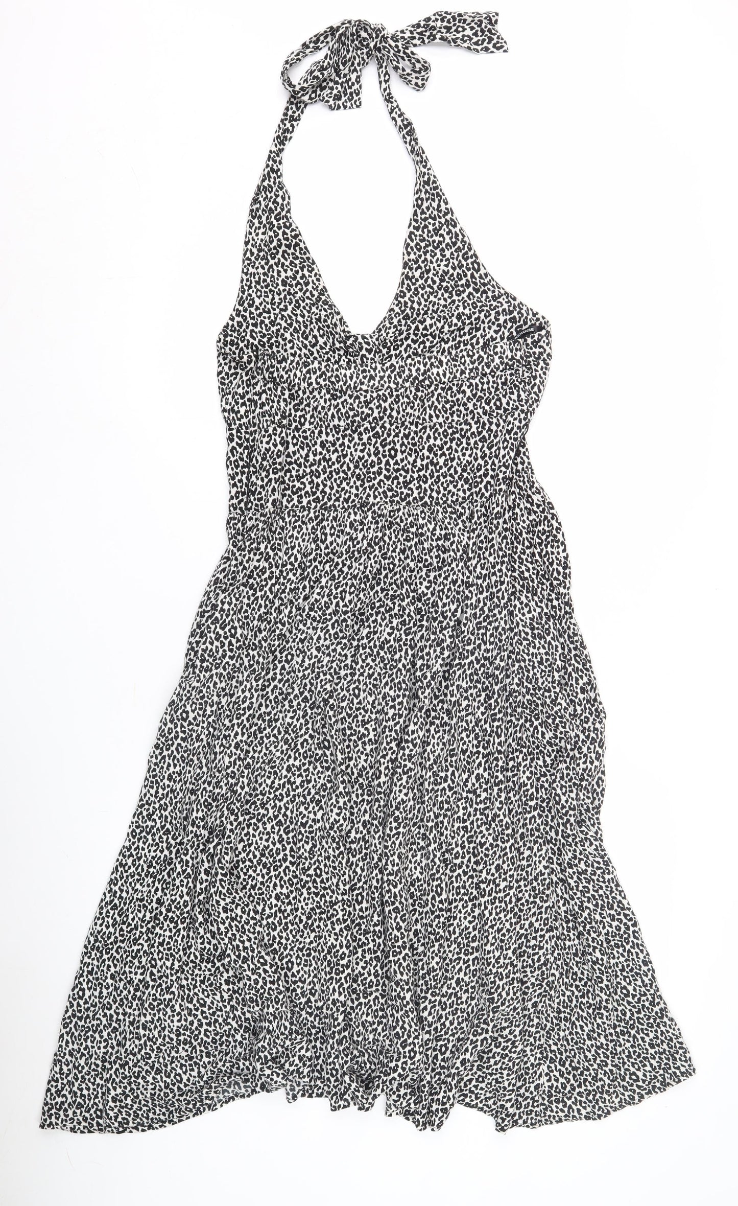 Warehouse Women's Black Halter Dress Size 12