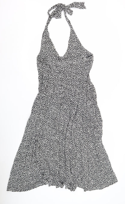 Warehouse Women's Black Halter Dress Size 12