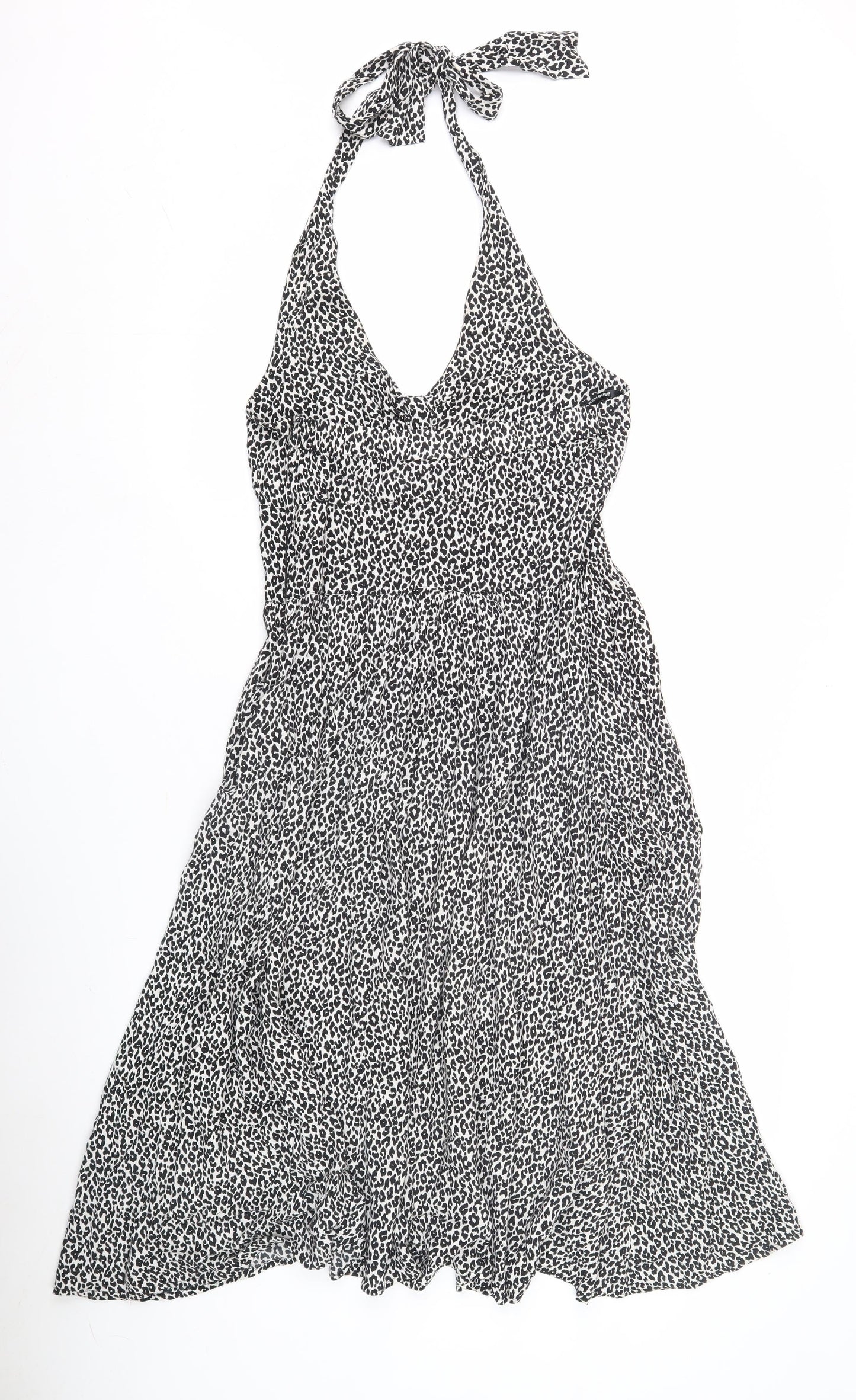 Warehouse Women's Black Halter Dress Size 12