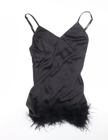 Club L Women's Black V-Neck Slip Dress