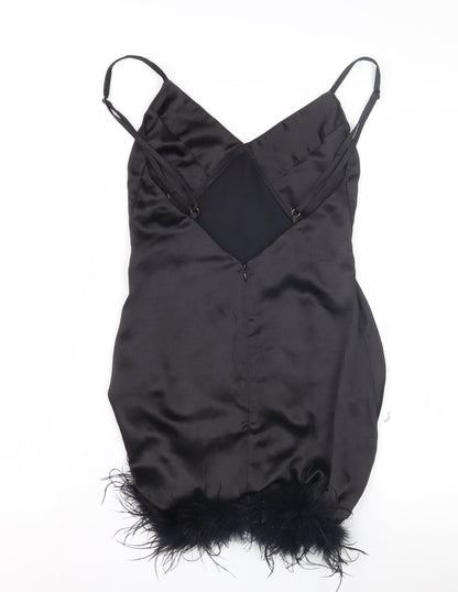 Club L Women's Black V-Neck Slip Dress