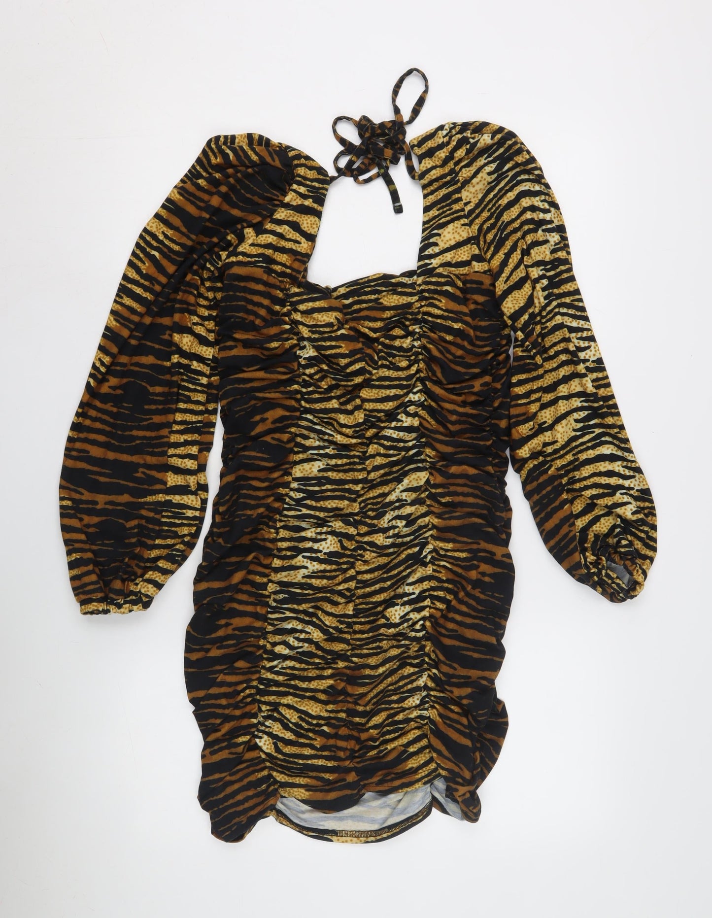 Collusion Women's Multicoloured Animal Print Dress