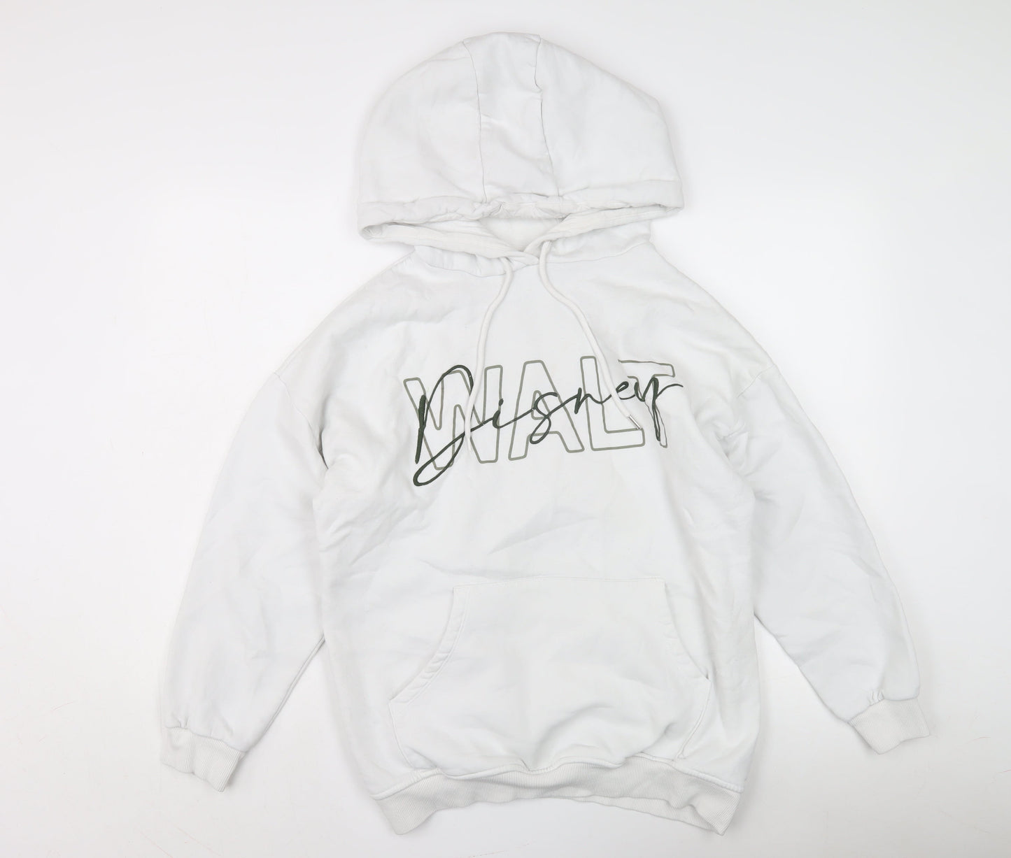 Unisex Adults UK Size S Disney White Pullover Hoodie