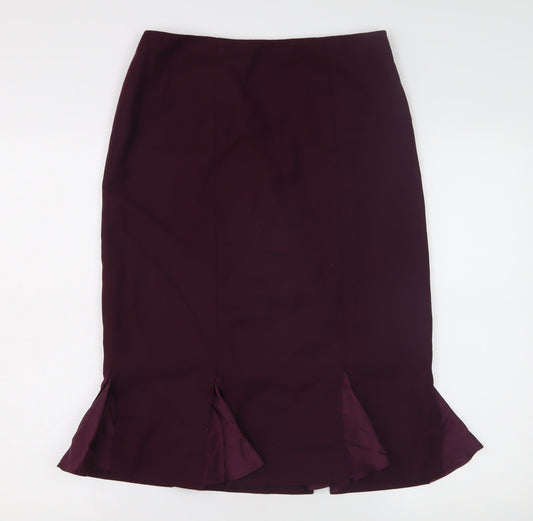 Austin Reed Women's Purple Pencil Skirt Size 12