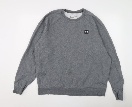 Under Armour Men's Grey Pullover Sweatshirt L