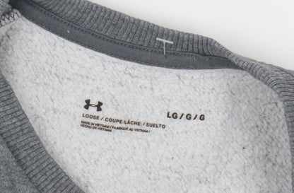 Under Armour Men's Grey Pullover Sweatshirt L