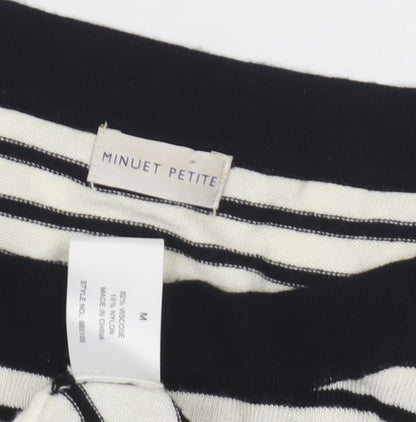 Womens UK Size M Minuet Petite Black Pullover Jumper