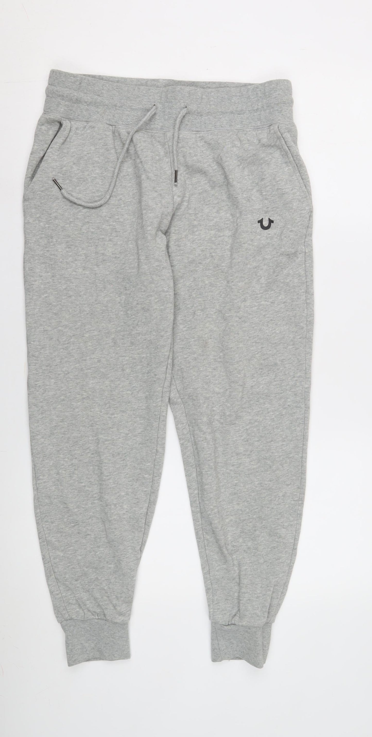 True Religion Men's Grey Jogger Trousers M Activewear