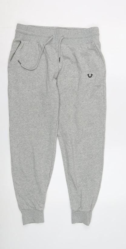 True Religion Men's Grey Jogger Trousers M Activewear