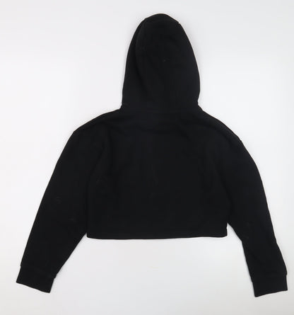 Elle Girls Black Hoodie Long Sleeve Casual Size 10-11