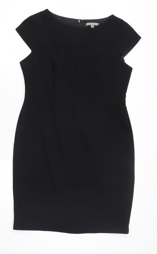 Fenn Wright Manson Petite Black Sheath Dress Women 16