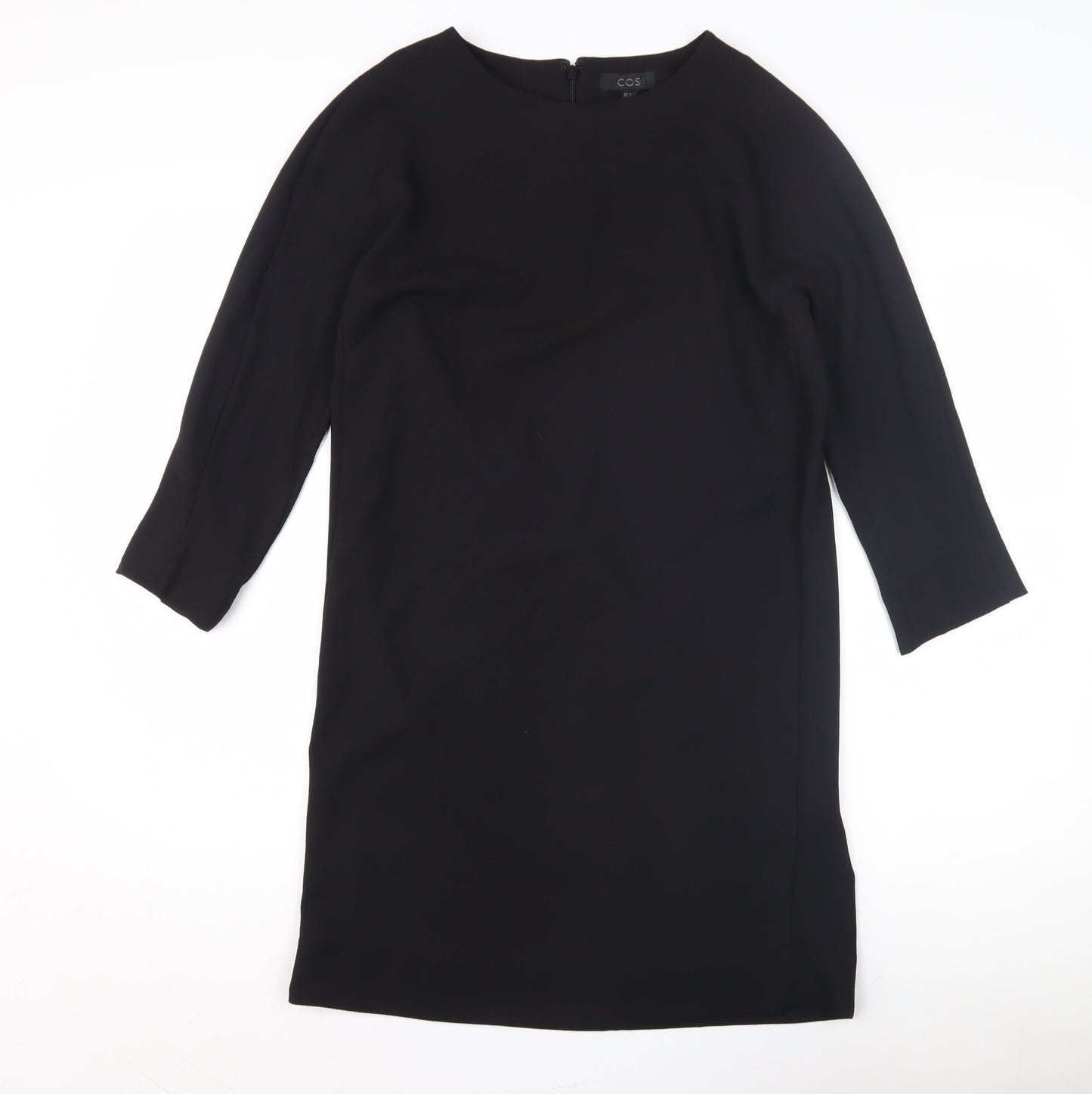 COS Women's Black Shift Dress Size S 3/4 Sleeve