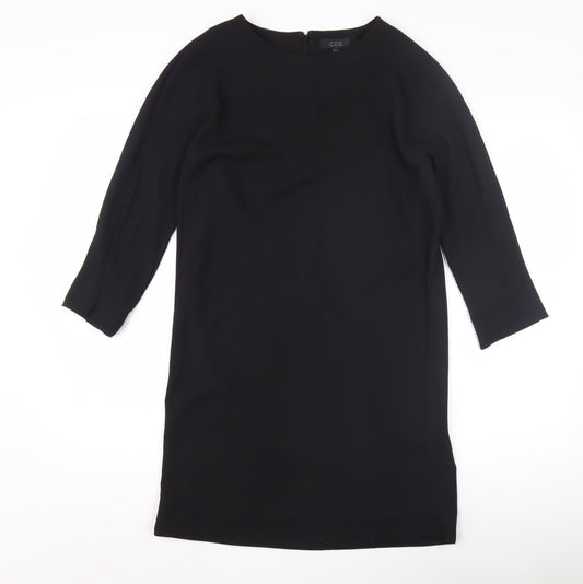 COS Women's Black Shift Dress Size S 3/4 Sleeve