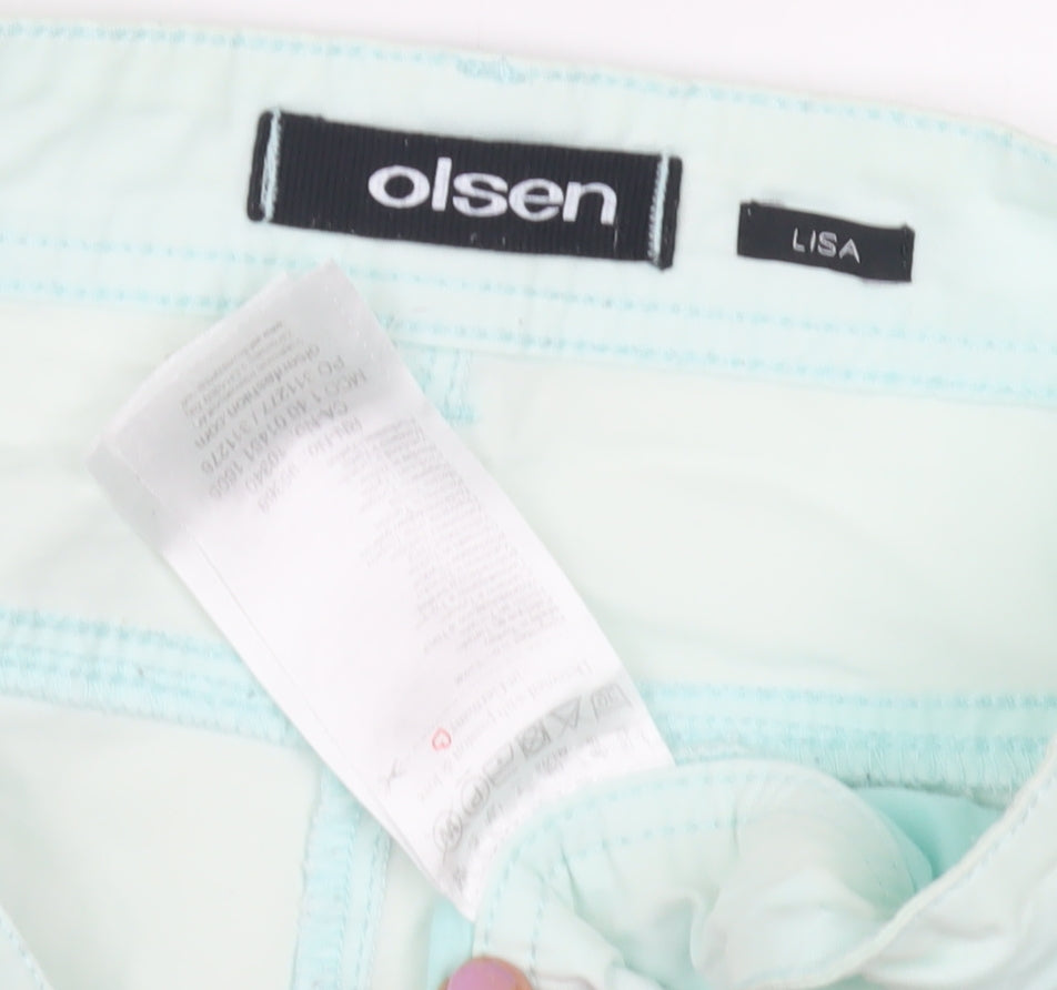 Olsen Women's Green Casual Shorts, Size 18