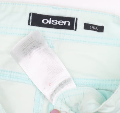 Olsen Women's Green Casual Shorts, Size 18