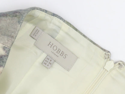 Hobbs Women's Multicoloured Wool Pencil Skirt, Size 8