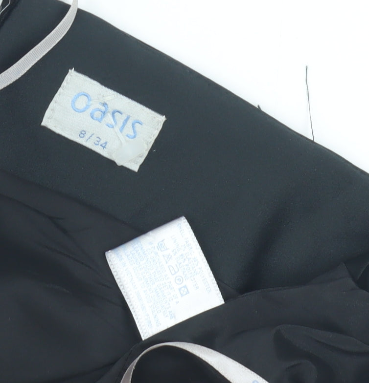 Oasis Women's Black Sheath Dress, Size 8