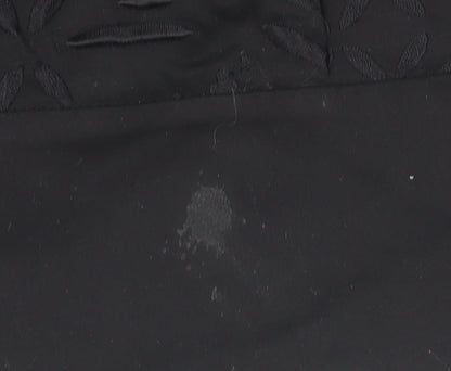 Oasis Women's Black Skirt Size 10, Zip Closure