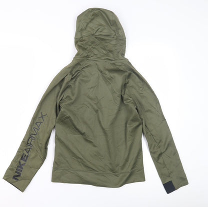 Nike Boys Green Full Zip Hoodie M - Casual Sportswear