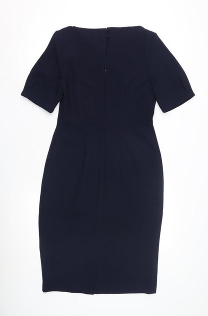 Warehouse Women's Blue Sheath Dress Size 10