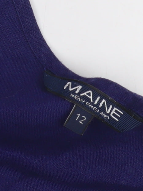 Maine New England Women's Blue Shift Dress Size 12