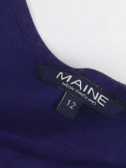 Maine New England Women's Blue Shift Dress Size 12