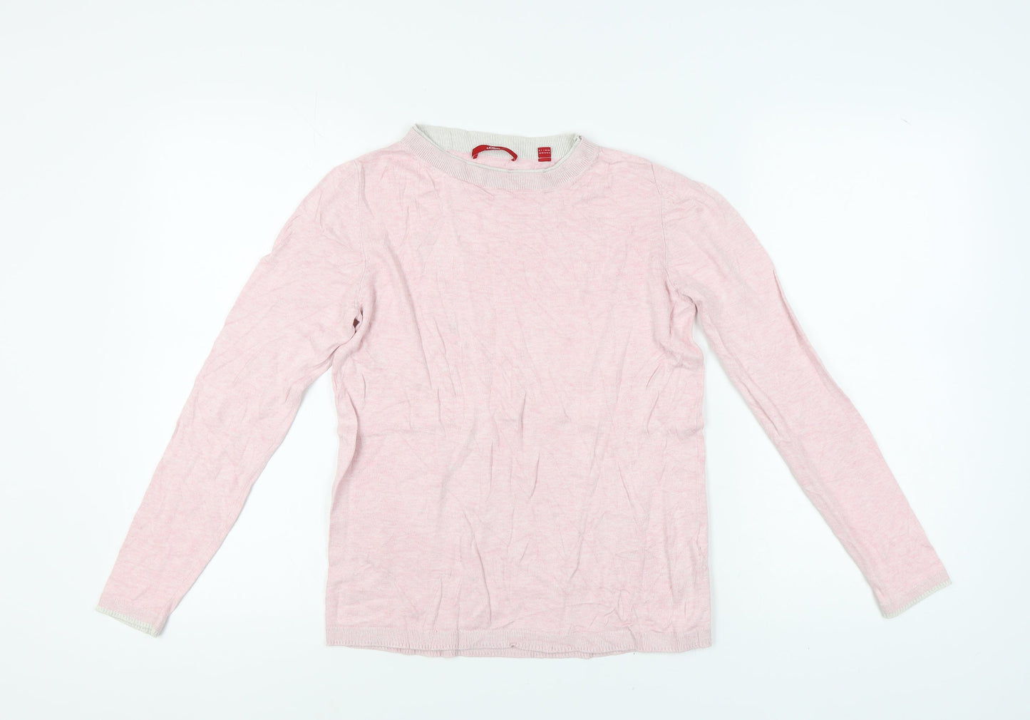 Womens UK Size 10 s.Oliver Pink Pullover Jumper