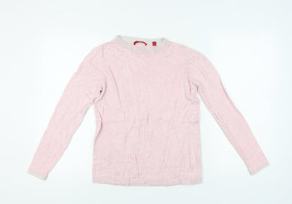 Womens UK Size 10 s.Oliver Pink Pullover Jumper