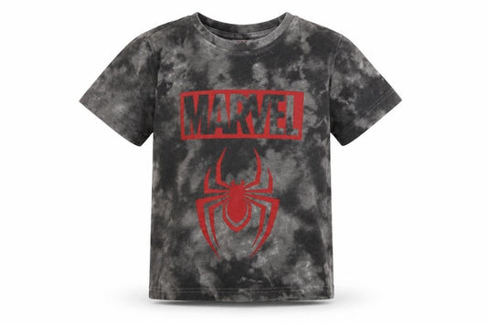 Marvel Spider-Man Boys Grey Tie-Dye T-Shirt 7-8 Years