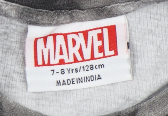 Marvel Spider-Man Boys Grey Tie-Dye T-Shirt 7-8 Years
