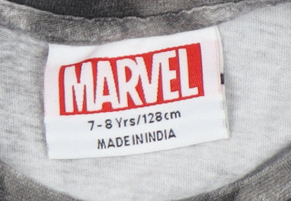 Marvel Spider-Man Boys Grey Tie-Dye T-Shirt 7-8 Years