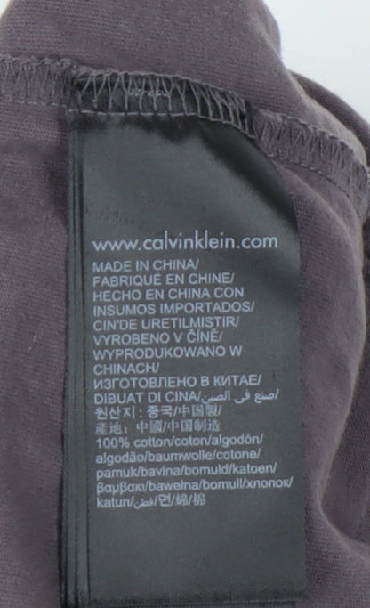 Calvin Klein Women’s Grey Basic T-Shirt Size S
