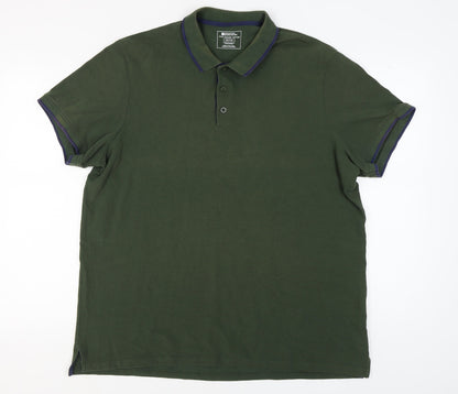 Mountain Warehouse Men's 2XL Green Polo Shirt