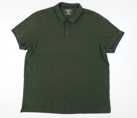 Mountain Warehouse Men's 2XL Green Polo Shirt
