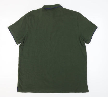 Mountain Warehouse Men's 2XL Green Polo Shirt