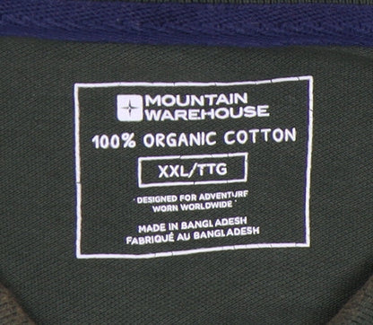 Mountain Warehouse Men's 2XL Green Polo Shirt