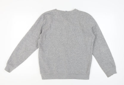 Champion Unisex Grey Pullover Sweatshirt Size M