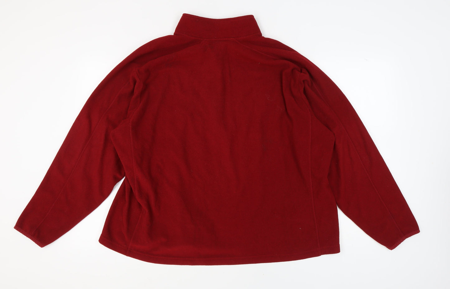 Mens UK Size 2XL Champion Red Henley Sweatshirt