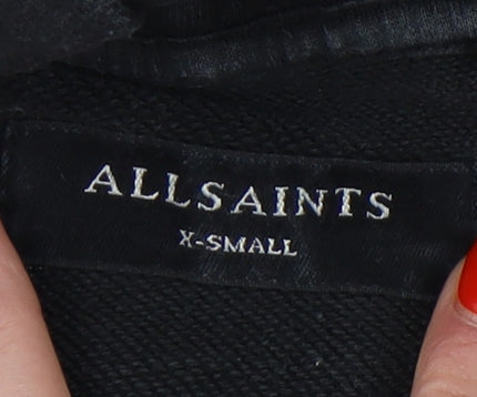 Mens UK Size XS AllSaints Black Pullover Hoodie