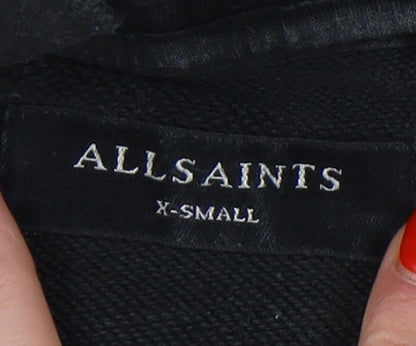 Mens UK Size XS AllSaints Black Pullover Hoodie