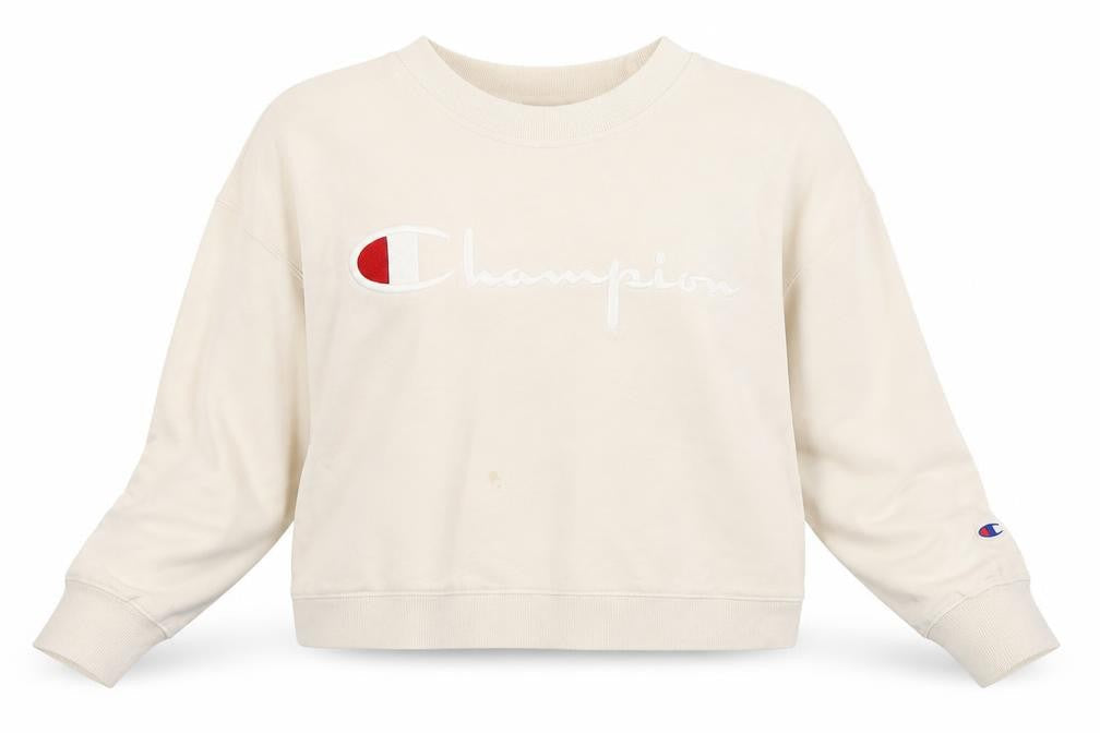 Womens UK Size XS Champion Beige Pullover Sweatshirt