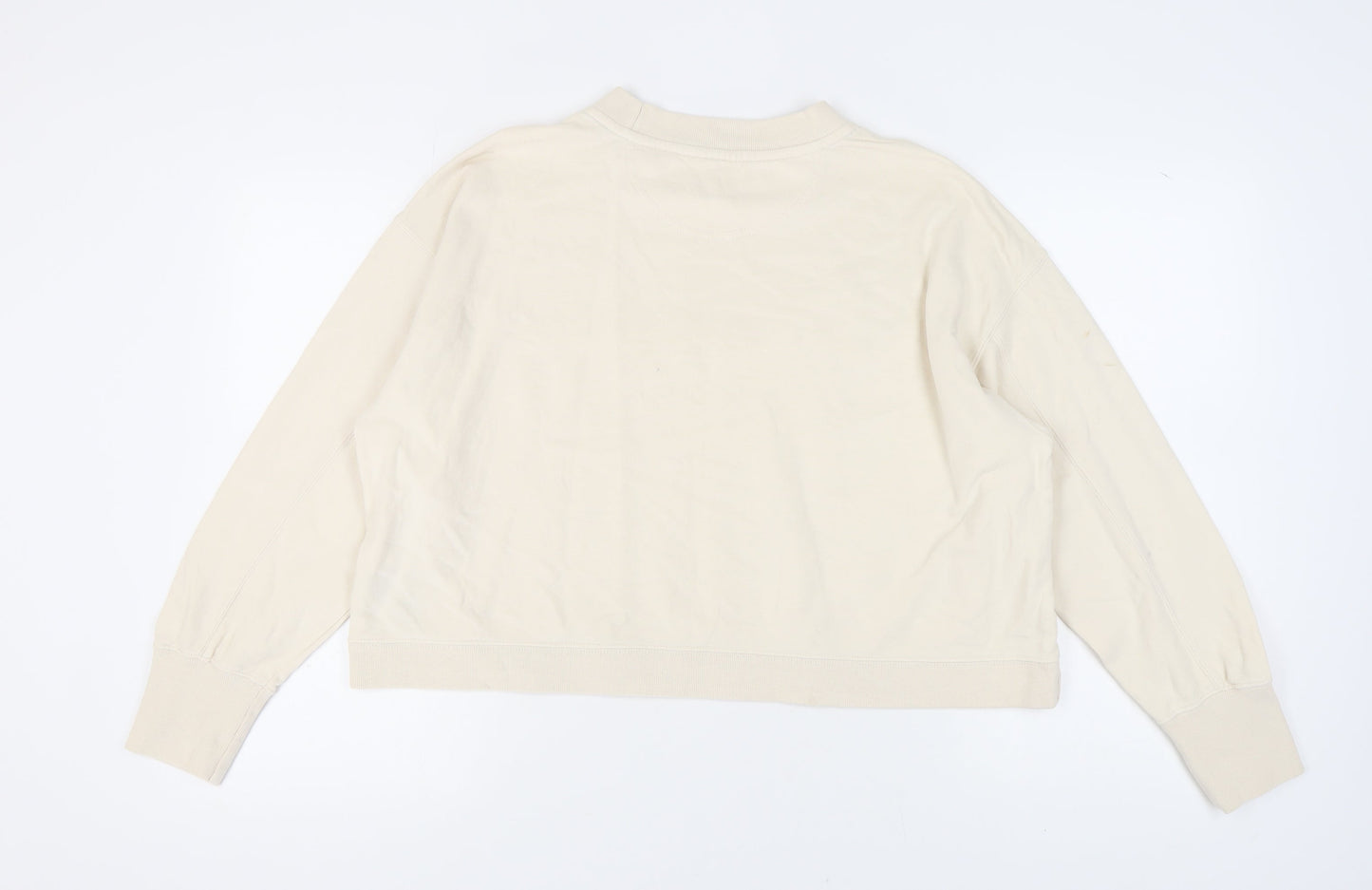 Womens UK Size XS Champion Beige Pullover Sweatshirt