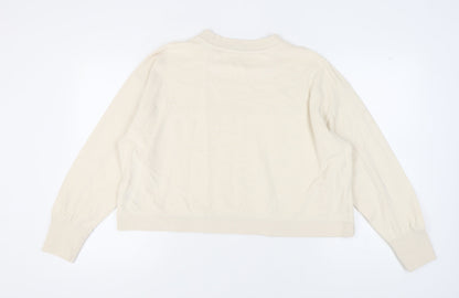 Womens UK Size XS Champion Beige Pullover Sweatshirt