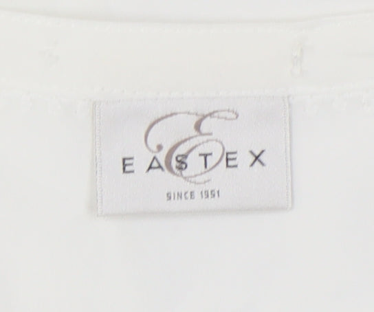 Womens UK Size 14 Eastex White Basic Blouse