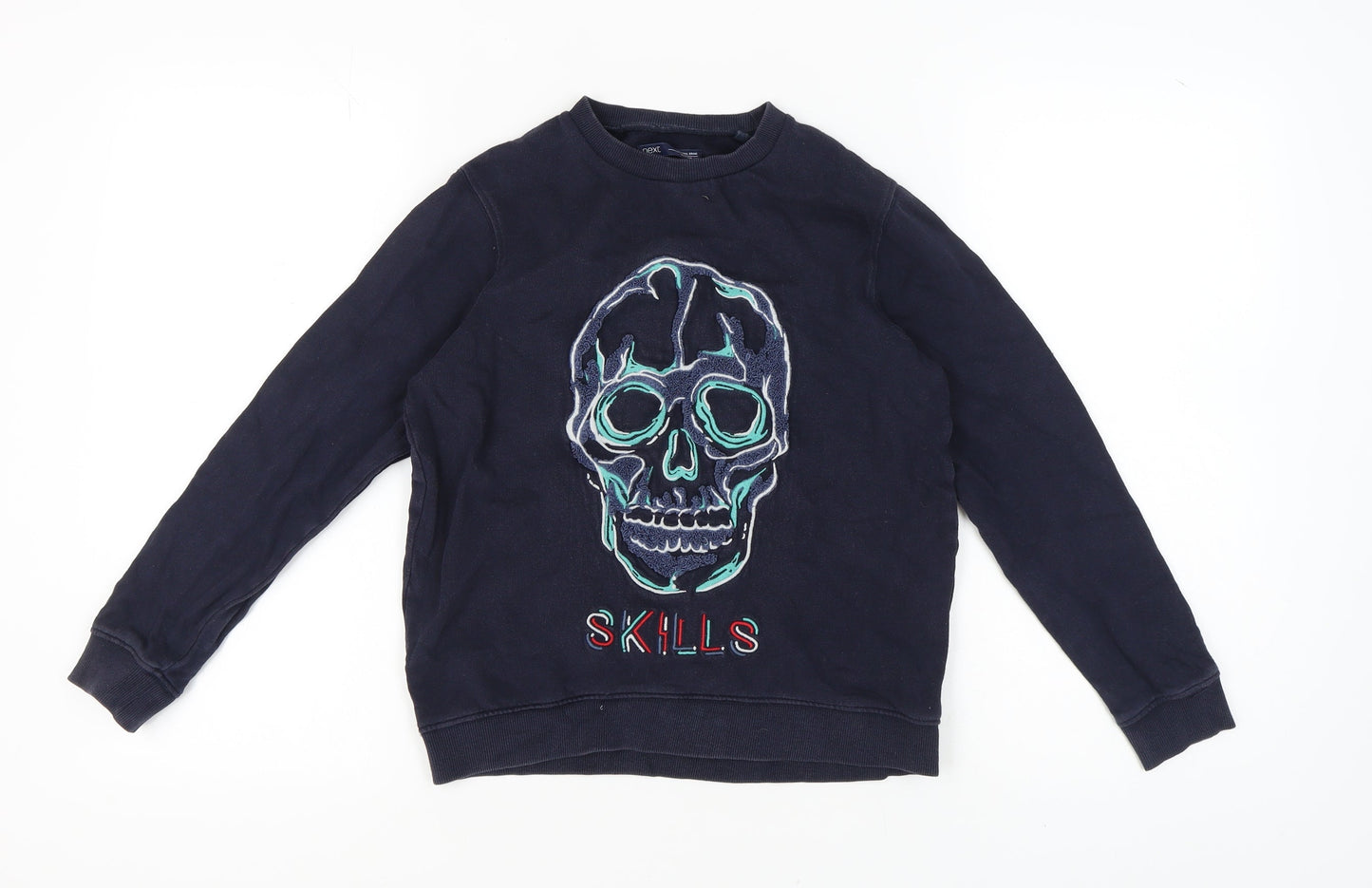 Next Boys Blue Skull Sweatshirt - Pullover, 10 Years