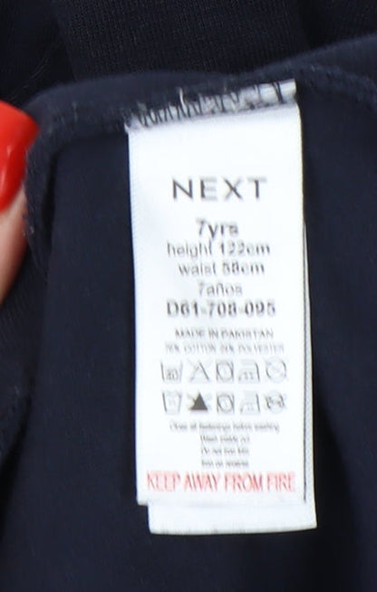 Next Boys Blue Full Zip Hoodie, 7 Years