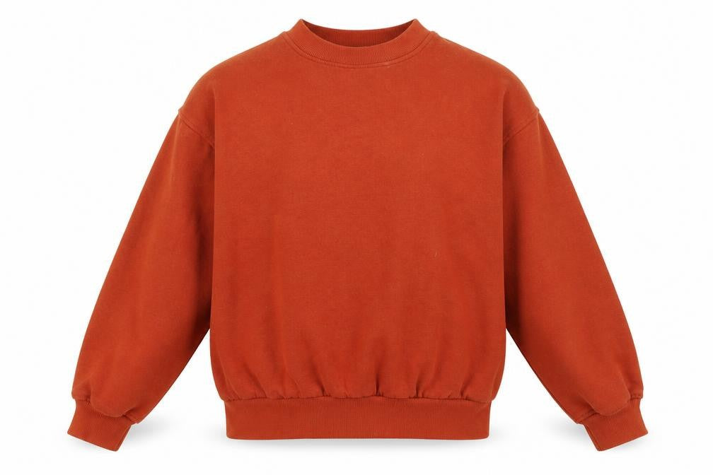 Womens UK Size S Bershka Orange Pullover Sweatshirt