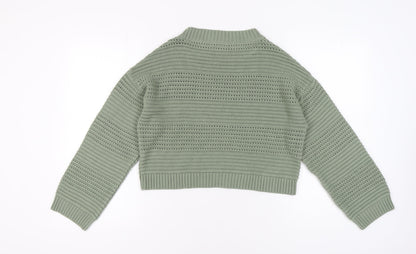 Teens UK Size 14 New Look Green Pullover Jumper