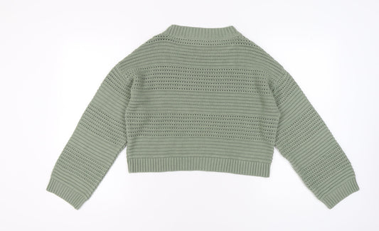 Teens UK Size 14 New Look Green Pullover Jumper