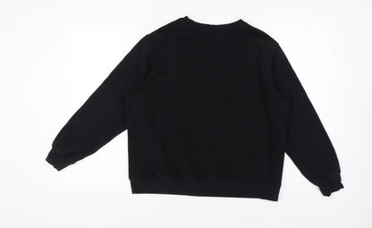 Womens UK Size 14 Marks and Spencer Black Pullover Sweatshirt
